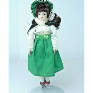 Vintage Porcelain Doll Soft Body - 8" tall‎